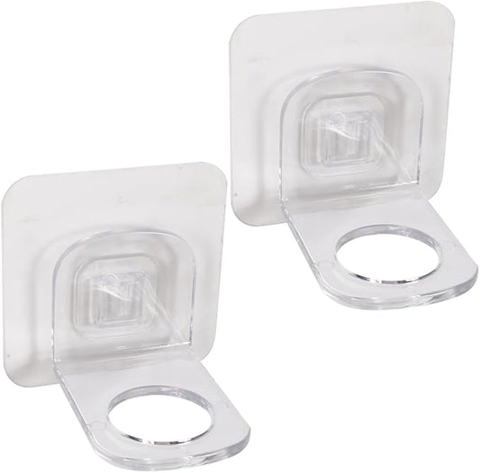 Garneck 2 Pcs Shower Gel Holders Wall-mounted Adhesive Storage Racks for Bathroom Kitchen Strong Sealing Shampoo and Shower Gel Bottle Organizers