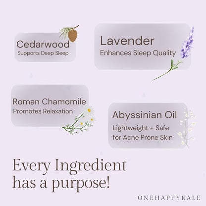 Sleep Essential Oil Roll-On 10ml – Relaxing Aromatherapy with Lavender, Cedarwood & Roman Chamomile for Deep Sleep & Stress Relief – Therapeutic Grade, Natural Oils, Acne-Safe, Vegan & Cruelty-Free