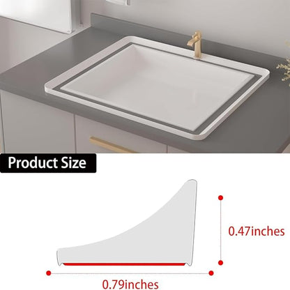 Shower Threshold Water Dam,Self Adhesive Silicone Waterproof Barrier Bathroom and Kitchen Shower Water Stopper Guard for Dry And Wet Separation Caulk Seal Strip Edge Trim(39Inch, Gray)