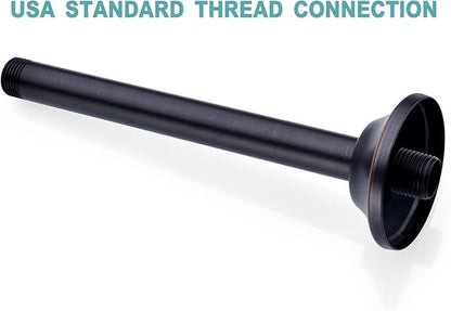 BESTILL 8 Inch Ceiling Mount Rain Shower Head Arm and Flange, Oil Rubbed Bronze