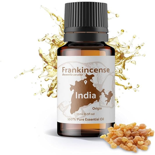 Frankincense Essential Oil - Direct from Madhya Pradesh, India - Pure Essential Oil for Diffusers and Aromatherapy | 100% Pure Therapeutic Grade Natural Aceite de Incienso (22lbs)