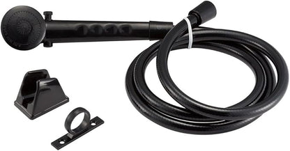 Dura Faucet DF-SA130-BK RV Economical Shower Head and 60-inch Hose Kit - Water-Saving Trickle Switch (Black)