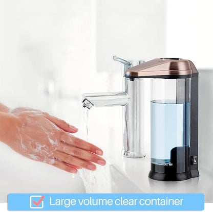 Secura 17oz Automatic Liquid Soap Dispenser, Touchless Battery Operated Hand Soap Dispenser with Adjustable Soap Dispensing Volume Control Dial, Personal Care Dispenser (Antique Copper)