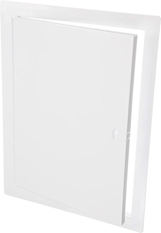 10" x 14" White Metal Access Panel. Service Shaft Door Panel. Plumbing, Electricity, Heating, Alarm Wall Access Panel for Drywall. Bathroom Services Access Hole Cover.