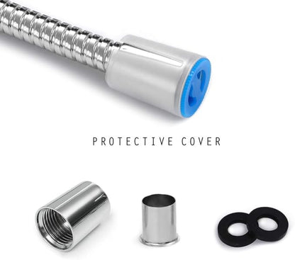 Shower Hose Replacement, 60-inch 304 Stainless Steel Hand Held Shower Hose With Brass Fitting (60-inch, Stainless Steel)