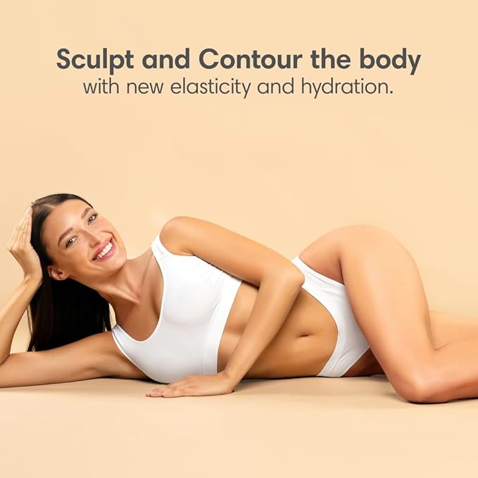 Consult Beaute Champagne Lift Hydrating Firming Body Cream with Pink Pepperslim for Crepey Skin Moisturizer Tightens, Tones & Hydrates Dry Skin on Arms & Legs - 8 oz.