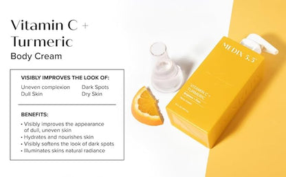 Medix 5.5 Vitamin C Cream Body Lotion & Face Moisturizer | Anti Aging Vitamin C Lotion For Women & Men Helps Soften The Look Of Dark Spots, Wrinkles, & Uneven Looking Skin Tone, 3OZ, 3PC Travel Size