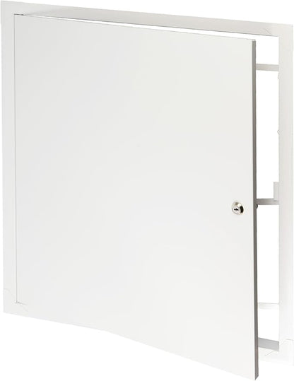 20" x 24" Lockable White Metal Access Panel. Service Shaft Door Panel with Key. Plumbing, Electricity, Heating, Alarm Wall Access Panel for Drywall. Bathroom Services Access Hole Cover.