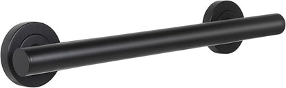 Lava Odoro Shower Grab Bar, Modern Stainless Steel Handicap Grab Bar for Bathtubs and Showers, Shower Safety Bar for Seniors Disabled, ADA-Compliant (Matte Black, 24 Inch)