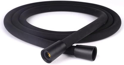 Shower Hose, Food Grade Silicone Shower Head Hose, Kink-Free Handheld Shower Hose Extension, Rv Shower Hose Replacement with Premium Brass Material for Cleaning Pet, Bidet, 60 Inches, Black