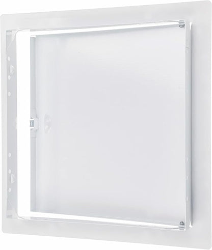 10" x 10" White Metal Access Door. Plumbing, Electricity, Heating, Alarm Wall Access Hole Cover for Drywall.