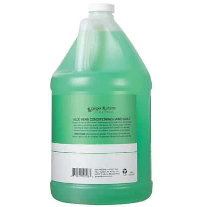 Ginger Lily Farms Club & Fitness Conditioning Liquid Hand Soap Refill, 100% Vegan & Cruelty-Free, Aloe Vera Scent, 1 Gallon (128 fl oz)