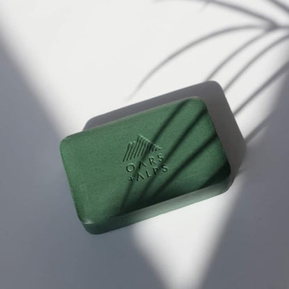 Oars + Alps Peppermint Charcoal Exfoliating Bar Soap for Men, Deep Cleaning & Exfoliating Soap, Made with Clean Ingredients, All Skin Types, Cruelty Free, Paraben Free, Travel Size, 1pk, 6oz