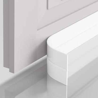 20ft Shower Door Seal Strip, Silicone Door Frame Sealing Strip for Glass Doors, 2 Inch Wide Bottom & Side Gap Filler