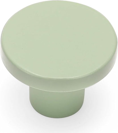 Ravinte 3 Pack Cabinet Knobs Light Green Kitchen Cabinet Knobs Round Dresser Drawer Pulls Closet Door Pulls 1-1/5 Inch