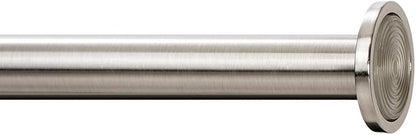 Ivilon Tension Curtain Rod - Spring Tension Rod for Windows or Shower, 54 to 90 Inch. Brushed Nickel