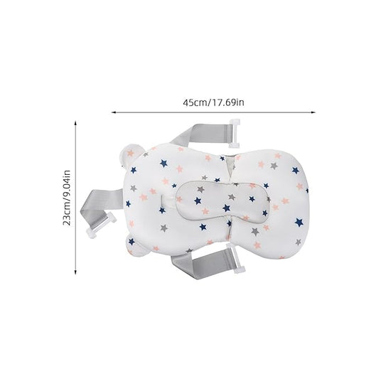 Mesh Bath Support Seat Floating Shower Pad Newborn Non-Slip Cradle Cushion for Bathtubs Safe Comfortable Bathing Aid
