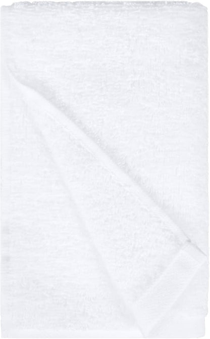 Amazon Basics Soft and Thick Cotton Hand Towels, 16 x 26 in, White, 24-Pack