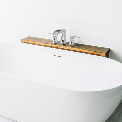 Chrome Deck Mount Tub Faucet 3 Hole, Brass Widespread Waterfall Bathtub Faucet 2 Handle 8-16 Ins Bath Tub Faucets Set High Flow Faucet for Bathtub