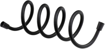 60-inch Extra Long Shower Hose Replacement, 304 Stainless Steel Long Hand Held Shower Hose With Brass Fitting (60inch, Black)