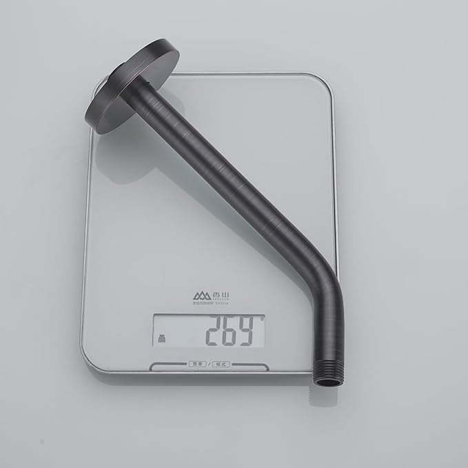 Shower Arm with Flange, Made of 304 Stainless Steel Shower Extension Extender Pipe, Wall-Mounted for Fixed Bathroom Showerhead, Never Rust 10 Inch Oil Rubbed Bronze,SW-RD91018-10-ORB.