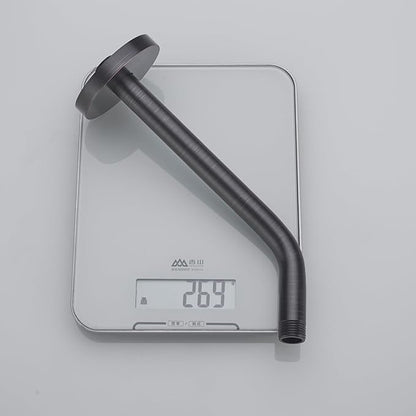 Shower Arm with Flange, Made of 304 Stainless Steel Shower Extension Extender Pipe, Wall-Mounted for Fixed Bathroom Showerhead, Never Rust 10 Inch Oil Rubbed Bronze,SW-RD91018-10-ORB.