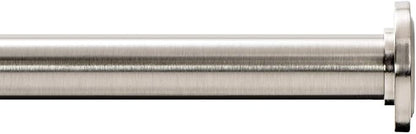 Ivilon Tension Curtain Rod - Spring Tension Rod for Windows or Shower, 54 to 90 Inch. Brushed Nickel