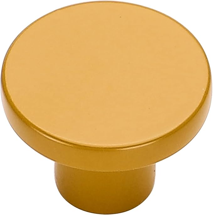 Ravinte 3 Pack Cabinet Knobs Earthy Yellow Kitchen Cabinet Knobs Round Dresser Drawer Pulls Closet Door Pulls 1-1/5 Inch