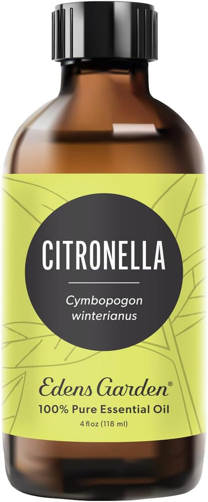 Edens Garden Citronella Essential Oil- 100% Pure Premium Grade, Undiluted, Natural, Therapeutic, Aromatherapy, The Best for Diffuser, Skin, Candle, Kid Safe 118 ml (4 fl oz)