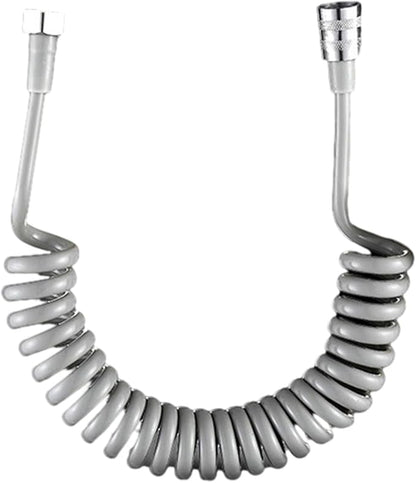 Spring Flexible Shower Hose, Bathroom Spiral Flexible Telescopic Shower Hose Spring Replacement Shower Hose for Toilet Faucet, Bidet Sprayer(300cm Grey)