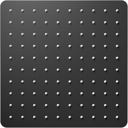 VBFF-Shower Head,rain shower head, 8 inch- Square Shower Head, 1.8 GPM Flow Rate, rainfall showerhead,VBFF07 (Matte Black)