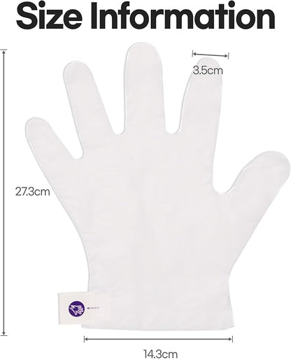Epielle Hydrating Hand Mask 6 Pairs, Relieve and Soften with Shea Butter & Jojoba Oil, Deep Moisturizing Gloves for Dry, Cracked Hands, Self Care Gifts for Women, Spa Kit, Stocking Stuffers