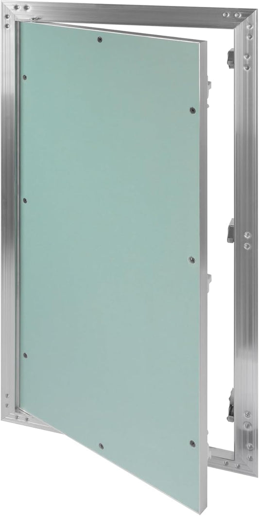 12" x 24" Inch Aluminum Drywall Access Panel - Service Shaft Door - Plumbing, Electricity, Heating, Alarm Wall Inspection hatch for Drywall - Bathroom Service Access Hole Cover