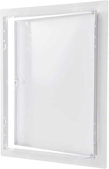 10" x 14" White Metal Access Panel. Service Shaft Door Panel. Plumbing, Electricity, Heating, Alarm Wall Access Panel for Drywall. Bathroom Services Access Hole Cover.