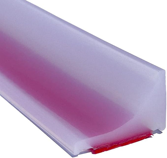 118"Shower Threshold Water Dam Barrier,Shower Dam Water Stopper for Frameless Shower Door Bottom,Silicone Sink Splash Guard for Kitchen Bathroom,Corner Shower Water Guard for Bathtub,Transparent
