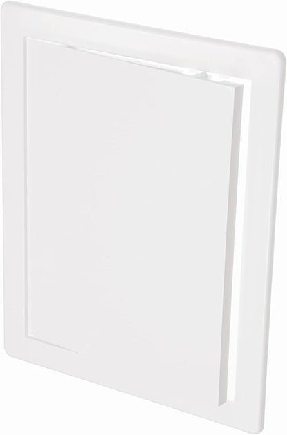 8" x 10" White Plastic Access Panel. Service Shaft Door Panel. Plumbing, Electricity, Heating, Alarm Wall Access Panel for Drywall. Bathroom Services Access Hole Cover.