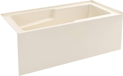 Voltaire 60" X 32" Left-Hand Drain Alcove Bathtub with Apron in Bisque