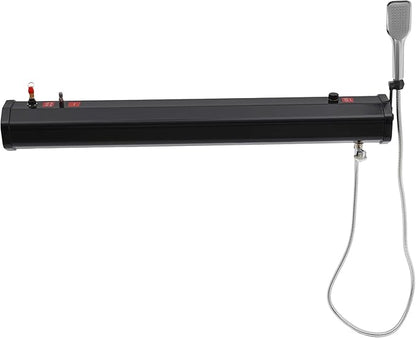 Pressurized Water Tank Portable Roof Rack Water Tank Over-Landing Pressurized Water Tank on Off-Road Vehicle with Shower, Hose & Storage Bag for Camping, Water Storage