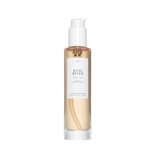 Le Monde Gourmand Chai Épicé Perfumed Body Oil - 4 fl oz (118 ml) - Warm, Spicy, Gourmand Notes