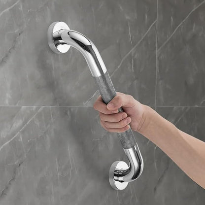 Grab Bars for Shower, 1 Pack 18-Inch Anti Slip Shower Handles for Elderly, Safety Shower Grab Bar, Stainless Steel Handicap Grab Bars for Bathroom (Polished Nickel 1" Diameter)