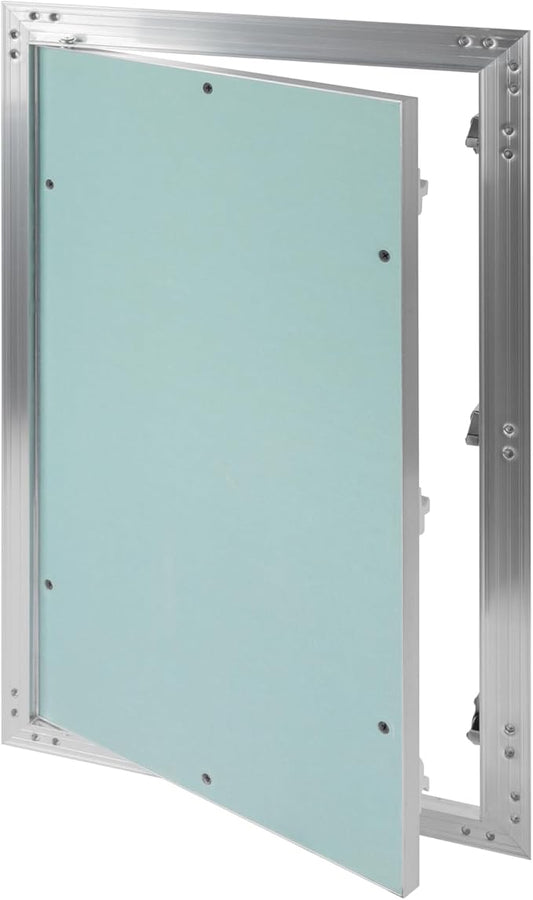 12" x 20" Inch Aluminum Drywall Access Panel - Service Shaft Door - Plumbing, Electricity, Heating, Alarm Wall Inspection hatch for Drywall - Bathroom Service Access Hole Cover