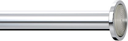 Ivilon Tension Curtain Rod - Spring Tension Rod for Windows or Shower, 54 to 90 Inch. Chrome