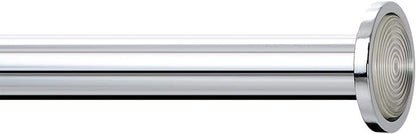Ivilon Tension Curtain Rod - Spring Tension Rod for Windows or Shower, 24 to 36 Inch. Chrome