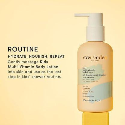 Evereden Kids Multi-Vitamin Body Lotion (6.8 fl.oz., Fresh Pomelo): Gentle & Non-Toxic Moisturizing Lotion | Nourishing & Protective Lotion for Kids