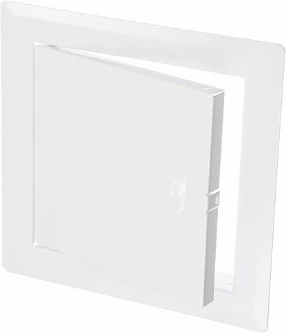 6" x 6" White Metal Access Panel. Service Shaft Door Panel. Plumbing, Electricity, Heating, Alarm Wall Access Panel for Drywall. Bathroom Services Access Hole Cover.