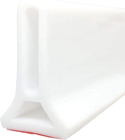 118Inch Collapsible Shower Threshold Water Dam 2" High Shower Barrier Water Stopper 2" Tall Shower Water Guard To Keep Water In Shower Dry And Wet Separation Bathroom Wheelchair Accessible