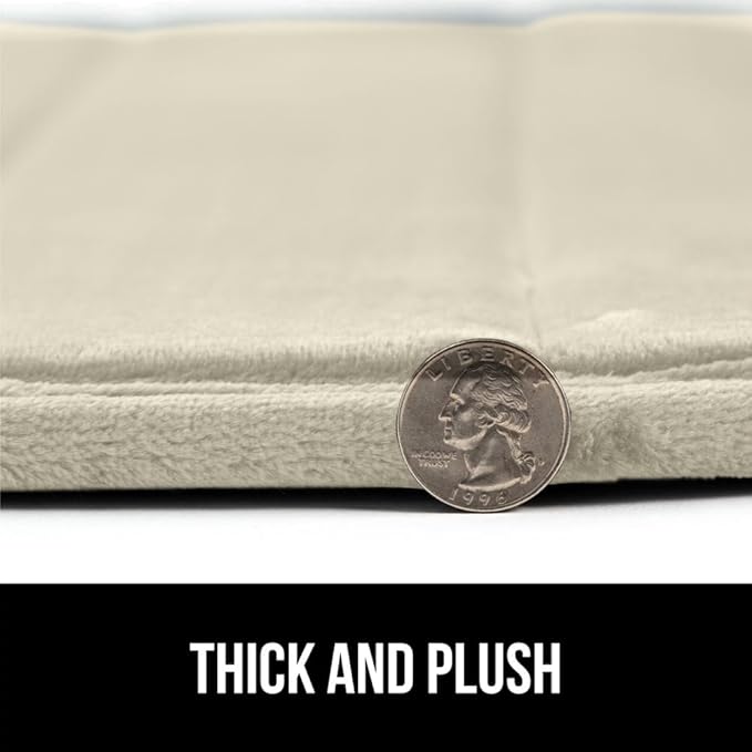 GORILLA GRIP Memory Foam Bath Mat, Soft Absorbent US Designed Bathroom Rug, Gripping Dots Machine Washable Bathmat, Cushioned Floor Mats, Shower Sink Rugs Room Décor Accessories, 36x24 Champagne