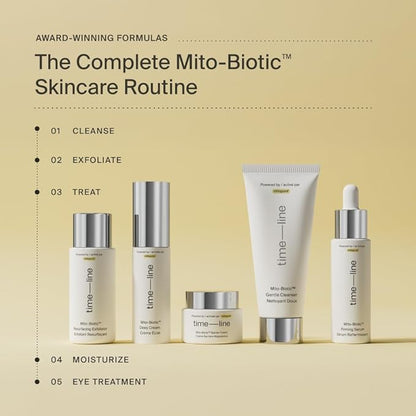 Timeline Mito-Biotic™ Travel Size Resurfacing Face Exfoliator With Acids To Purify, Tone, Hydrate, Refine Texture & Unclog Pores - .30mL