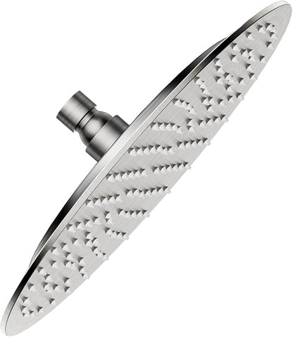 VBFF-Shower Head,rain shower head, 8 inch- Round Shower Head, 1.8 GPM Flow Rate, rainfall showerhead,VBFF11 (Brushed Nickel)