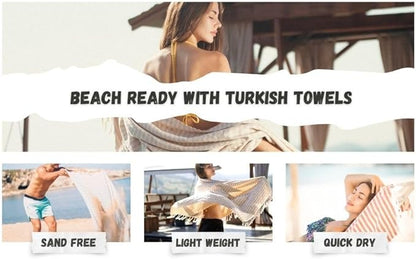 Bazaar Anatolia Turkish Beach Towel – 100% Cotton, Quick Dry, Sand Free Pink Picnic Blanket for Bathroom and Travel – Oversized 71x39 Inches – Arpa Pink